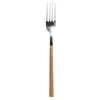 Garfo de mesa LUNE em inox com cabo castanho