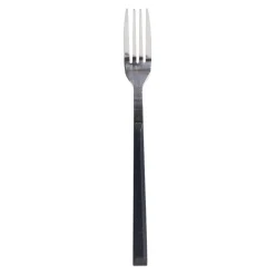 Garfo de sobremesa inox com cabo preto