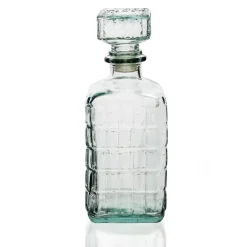 Garrafa de licor quadrada em vidro 1l