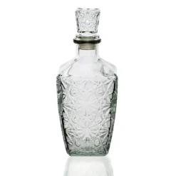 Garrafa de licor retangular em vidro 1l