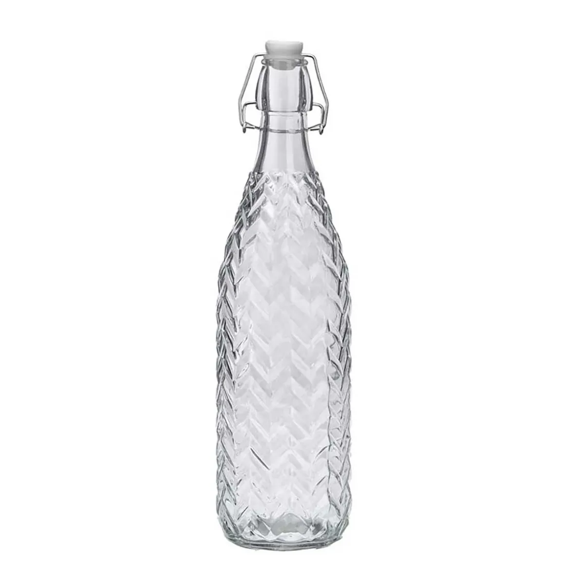 Garrafa decorada em vidro 1l