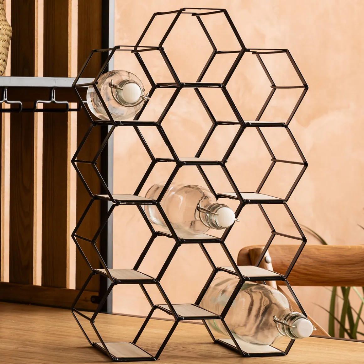 Garrafeira ARTY para 12 garrafas em metal