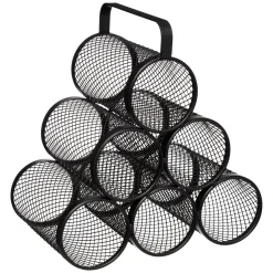 Garrafeira MAYAJ preto em metal