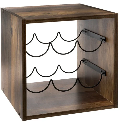 Garrafeira para 6 garrafas MIX indus em mdf