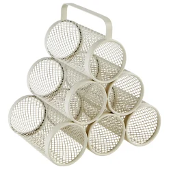 Garrafeira para 6 garrafas MAYAJ bege em metal