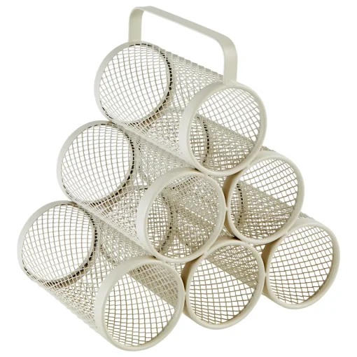 Garrafeira para 6 garrafas MAYAJ bege em metal