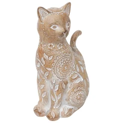 Gato decorativo LINDO bege 18,5cm