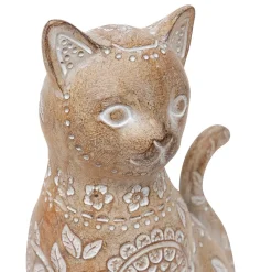 Gato decorativo LINDO bege 18,5cm