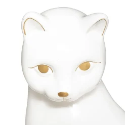Gato decorativo mya branco em cerâmica