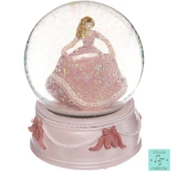 Globo de neve princesa musical