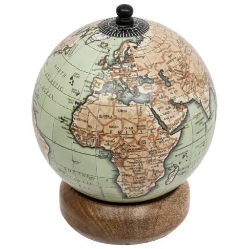 Globo decorativo BE VINTAGE em madeira mango