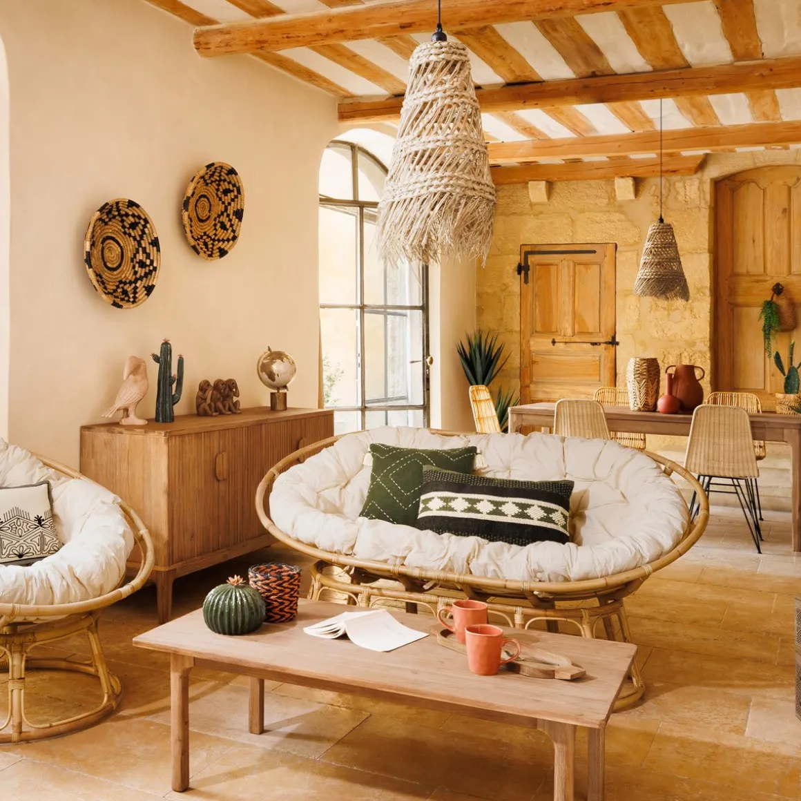 Globo decorativo PAN em madeira mango 35cm