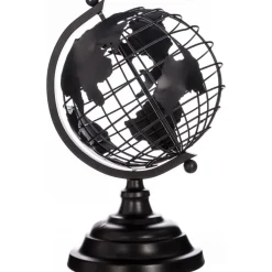 Globo decorativo preto em metal chic