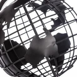 Globo decorativo preto em metal chic