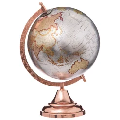 globo em metal rosa dourado