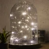 Grinalda com 20 microleds branco quente 240cm