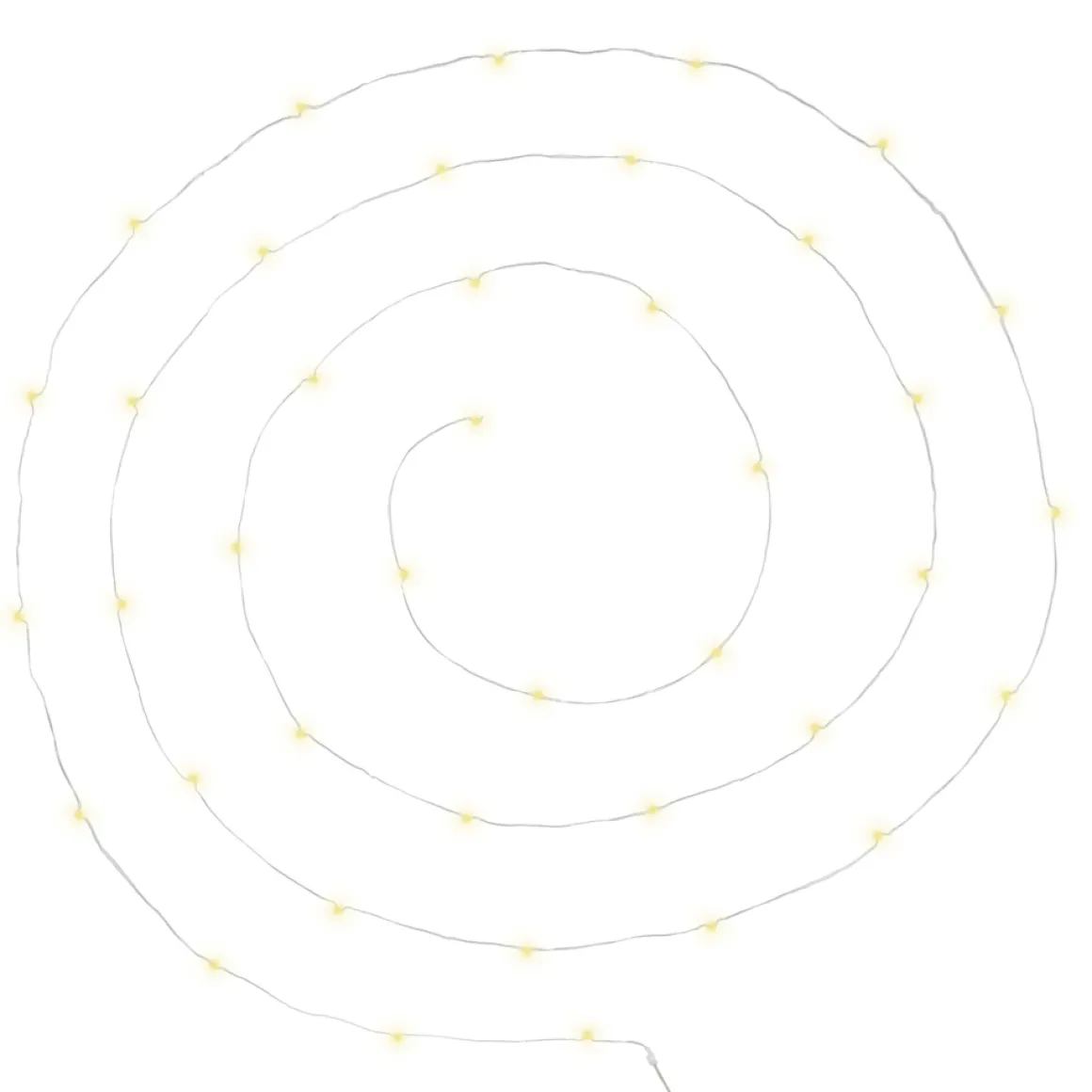Grinalda com 40 microleds branco quente 395cm