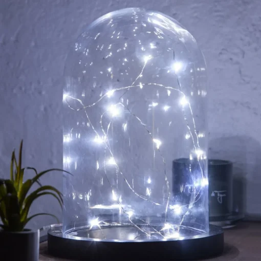 Grinalda com 20 microleds branco frio 240cm
