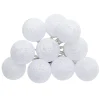 Grinalda luminosa com 10 bolas brancas led