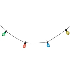 Grinalda SOLAR com 10 lâmpadas multicoloridas