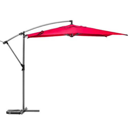 Guarda-sol descentredo MANOA rosa forte 2,40x3m