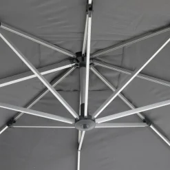 Guarda-sol EQUADOR cinza ardósia com led 3x3m