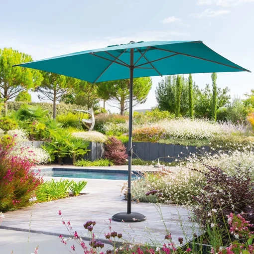 Guarda-sol LOOMPA azul canard 2x3m