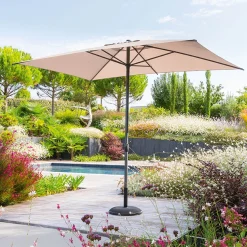 Guarda-sol LOOMPA taupe 2x3m