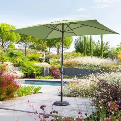 Guarda-sol LOOMPA verde olive 2x3m