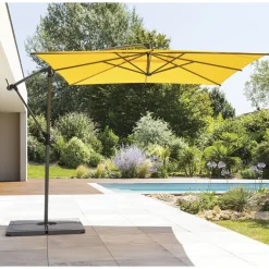 Guarda-sol MANOA descentrado mostarda 2,5x2,5m