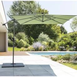 Guarda-sol MANOA descentrado verde olive 2,5x2,5m