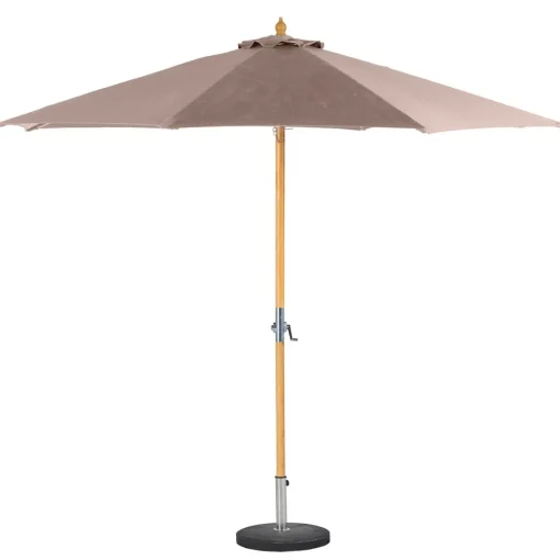 Guarda-sol redondo TINAEI taupe 2,60x3m