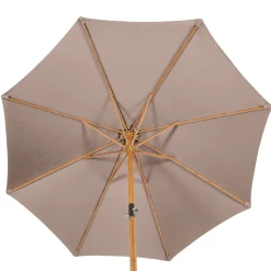 Guarda-sol redondo TINAEI taupe 2,60x3m