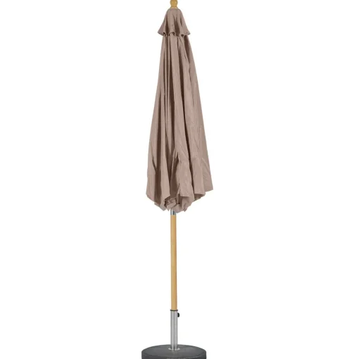 Guarda-sol redondo TINAEI taupe 2,60x3m