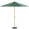 Guarda-sol redondo TINAEI verde 2,60x3m