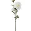 Haste com 3 flores de dália artificial