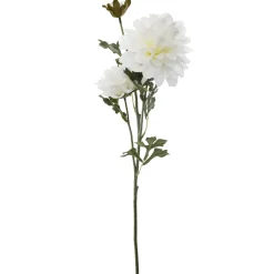 Haste com 3 flores de dália artificial