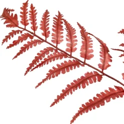 Haste de feto artificial vermelho james 90cm
