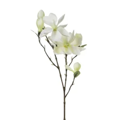 Haste de flor magnólia com 3 botões