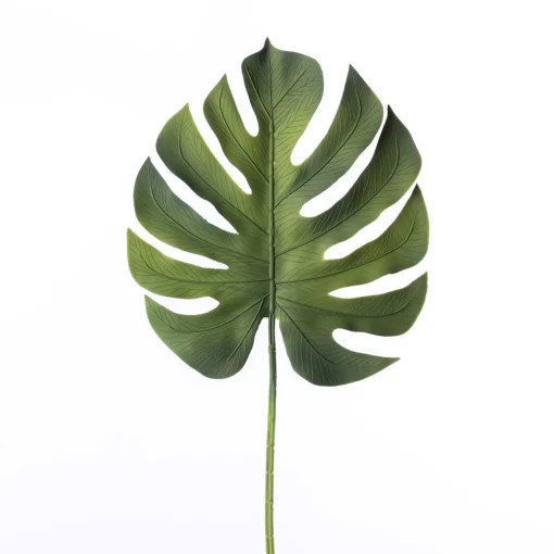Haste de folha de adão verde artificial 85cm