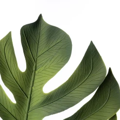 Haste de folha de adão verde artificial 85cm