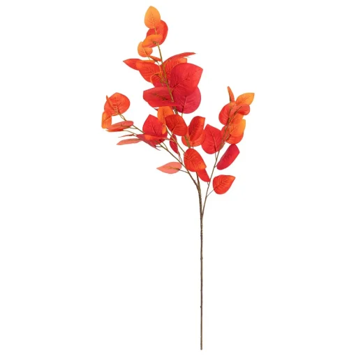 Haste eucalipto artificial vermelho 92cm