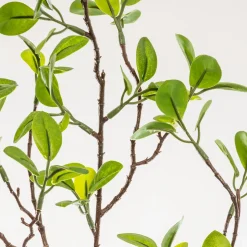 Haste verde de folha pequena artificial 104cm