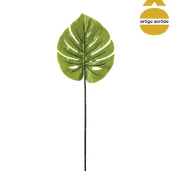 Haste verde folha monstera artificial 95cm