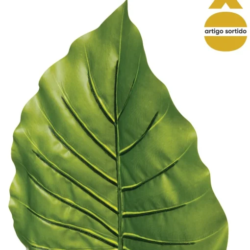 Haste verde folha monstera artificial 95cm