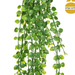 Haste verde suspensa artificial 75cm