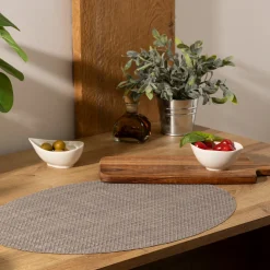 Individual de mesa cinza