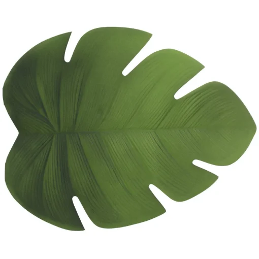Individual de mesa folha verde 47x38cm