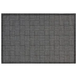Individual de mesa geométrico preto 30x45cm