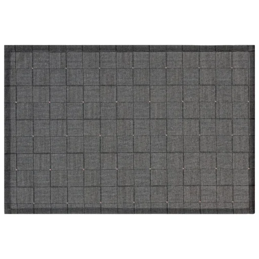 Individual de mesa geométrico preto 30x45cm